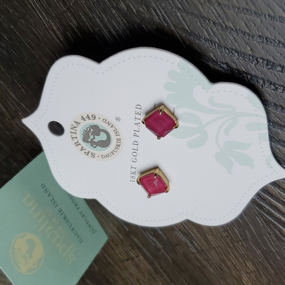 SPARTINA 449 Studs, 18k gold & precious gem - Picture 2 of 5